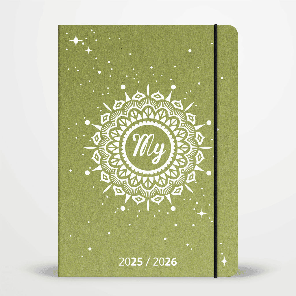 Agenda scolaire 2025 / 2026 - A5 souple - compatible jaquette liseuse: Matcha