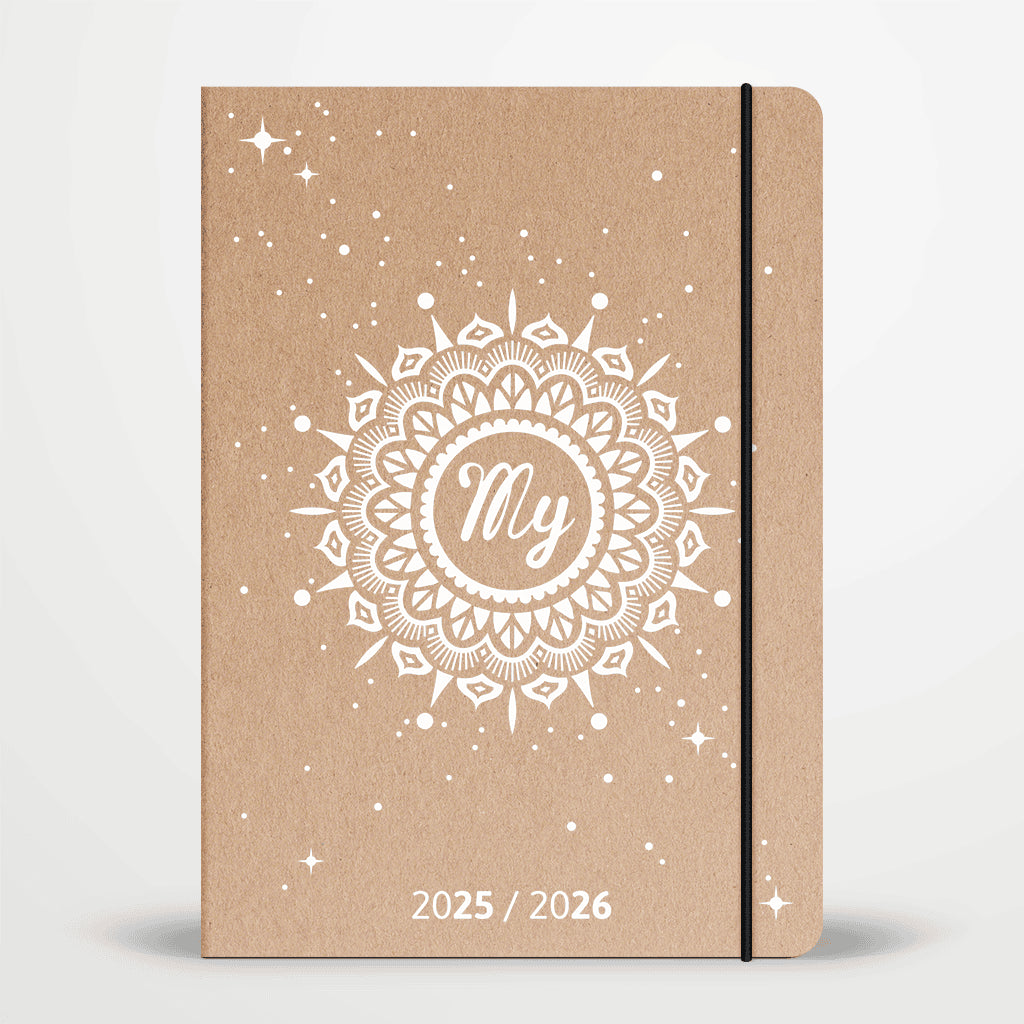 Agenda scolaire 2025 / 2026 - A5 souple - compatible jaquette liseuse: Sable